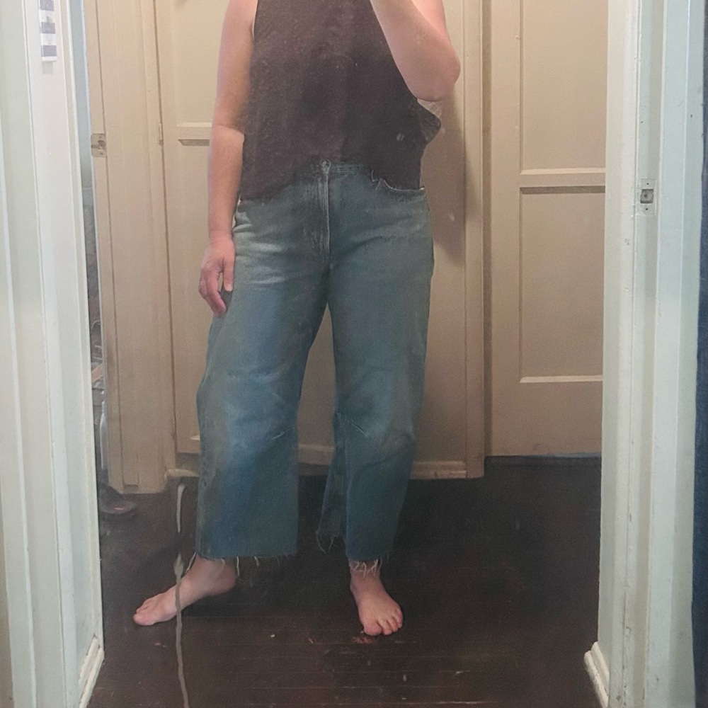 Citizens Of Humanity Miro Relaxed Wide Leg Jeans In Pacifia-RAW HEM - Picture 13 of 13